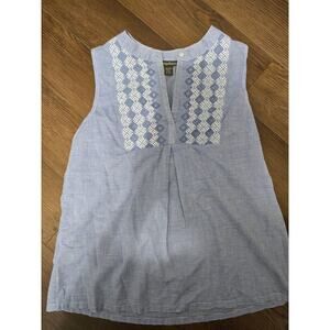 Tommy Bahama Women's v-neck blue stripe tank size XS pre-owned